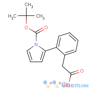CAS No:669714-00-5 2-[2-[1-[(2-methylpropan-2-yl)oxycarbonyl]pyrrol-2-yl]phenyl]acetic acid
