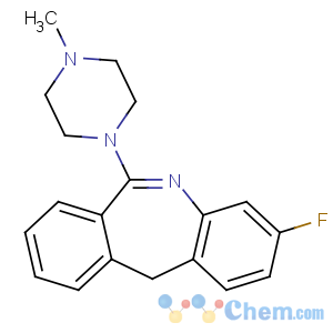 CAS No:67121-76-0 3-fluoro-6-(4-methylpiperazin-1-yl)-11H-benzo[c][1]benzazepine