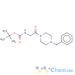 CAS No:671212-34-3 Carbamic acid,N-[2-oxo-2-[4-(phenylmethyl)-1-piperazinyl]ethyl]-, 1,1-dimethylethyl ester