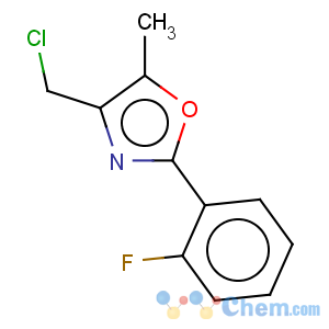CAS No:671215-76-2 4-chloromethyl-2-(2-fluoro-phenyl)-5-methyl-oxazole