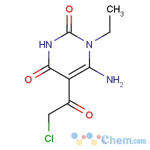 CAS No:67130-67-0 6-AMINO-5-(CHLOROACETYL)-1-ETHYLPYRIMIDINE-2,4(1H,3H)-DIONE