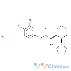 CAS No:67198-17-8 trans-(+)-3,4-Dichloro-N-methyl-N-[2-(1-pyrrolidinyl)-cyclohexyl]benzeneacetamide hydrochloride