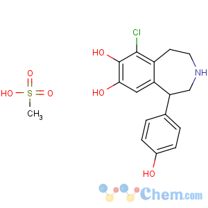 CAS No:67227-57-0 9-chloro-5-(4-hydroxyphenyl)-2,3,4,5-tetrahydro-1H-3-benzazepine-7,<br />8-diol