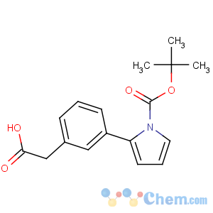 CAS No:672309-90-9 2-[3-[1-[(2-methylpropan-2-yl)oxycarbonyl]pyrrol-2-yl]phenyl]acetic acid
