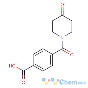 CAS No:672309-93-2 4-(4-oxopiperidine-1-carbonyl)benzoic acid