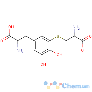 CAS No:67240-27-1 L-Tyrosine, 3-((2-amino-2-carboxyethyl)thio)-5-hydroxy-, (R)-
