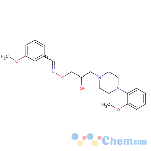 CAS No:67254-81-3 1-[(E)-(3-methoxyphenyl)methylideneamino]oxy-3-[4-(2-methoxyphenyl)<br />piperazin-1-yl]propan-2-ol