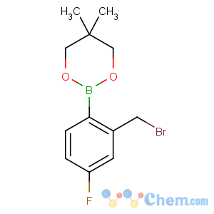 CAS No:673456-16-1 2-[2-(bromomethyl)-4-fluorophenyl]-5,5-dimethyl-1,3,2-dioxaborinane