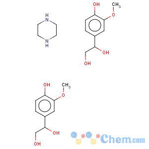 CAS No:67423-45-4 DL-4-Hydroxy-3-methoxyphenylglycolpiperazine salt