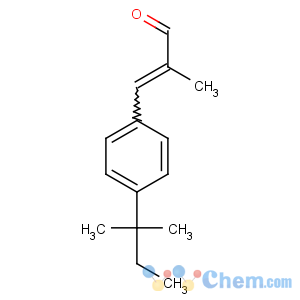 CAS No:67468-55-7 2-methyl-3-[4-(2-methylbutan-2-yl)phenyl]prop-2-enal