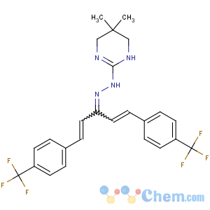 CAS No:67485-29-4 N-[[(1E,4E)-1,5-bis[4-(trifluoromethyl)phenyl]penta-1,<br />4-dien-3-ylidene]amino]-5,5-dimethyl-4,6-dihydro-1H-pyrimidin-2-amine