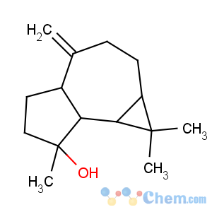 CAS No:6750-60-3 1H-Cycloprop(e)azulen-7-ol, decahydro-1,1,7-trimethyl-4-methylene-, (1aR-(1aalpha,4aalpha,7beta,7abeta,7balpha))-