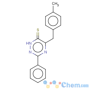 CAS No:675124-24-0 1,2,4-Triazine-6(1H)-thione,5-[(4-methylphenyl)methyl]-3-phenyl-