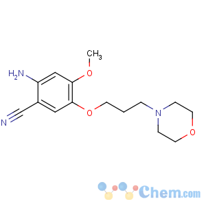 CAS No:675126-27-9 2-amino-4-methoxy-5-(3-morpholin-4-ylpropoxy)benzonitrile