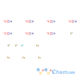 CAS No:67527-75-7 Ferrate(1-), heptanitrosyltri-mu3-thioxotetra-, (3Fe-Fe), potassium