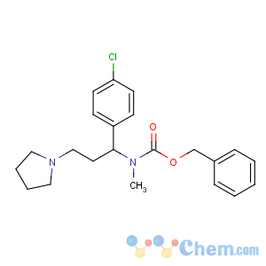 CAS No:675602-82-1 benzyl N-[1-(4-chlorophenyl)-3-pyrrolidin-1-ylpropyl]-N-methylcarbamate