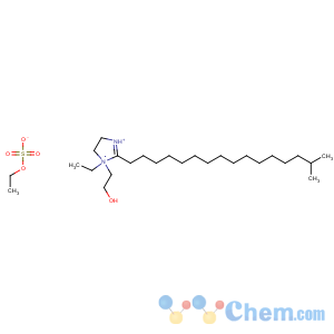 CAS No:67633-57-2 1H-Imidazolium, 1-ethyl-4,5-dihydro-1-(2-hydroxyethyl)-2-isoheptadecyl-, ethyl sulfate (salt)