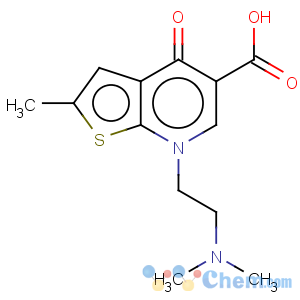 CAS No:67637-81-4 7-(2-dimethylaminoethyl)-2-methyl-4-oxo-thieno[2,3-b]pyridine-5-carboxylic acid