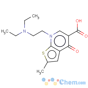 CAS No:67637-82-5 7-(2-diethylaminoethyl)-2-methyl-4-oxo-thieno[2,3-b]pyridine-5-carboxylic acid
