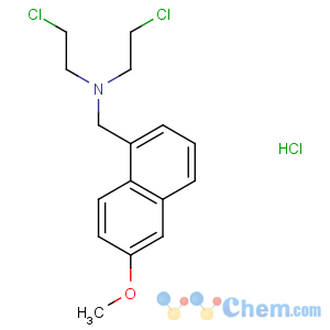 CAS No:67684-81-5 1-Naphthalenemethanamine,N,N-bis(2-chloroethyl)-6-methoxy-, hydrochloride (1:1)