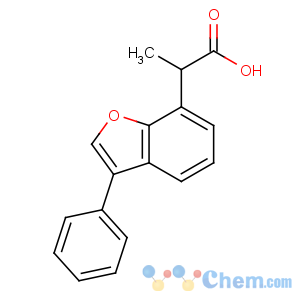 CAS No:67700-30-5 2-(3-phenyl-1-benzofuran-7-yl)propanoic acid