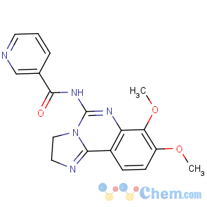 CAS No:677338-12-4 N-(7,8-dimethoxy-2,3-dihydroimidazo[1,<br />2-c]quinazolin-5-yl)pyridine-3-carboxamide