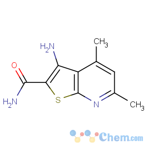 CAS No:67795-42-0 3-AMINO-4,6-DIMETHYLTHIENO[2,3-B]PYRIDINE-2-CARBOXAMIDE