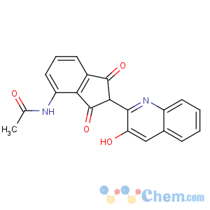 CAS No:67828-70-0 N-[2-(3-hydroxyquinolin-2-yl)-1,3-dioxoinden-4-yl]acetamide