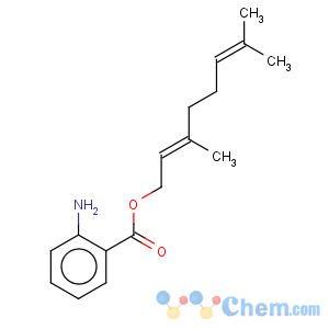 CAS No:67874-69-5 2,6-Octadien-1-ol,3,7-dimethyl-, 1-(2-aminobenzoate), (2E)-