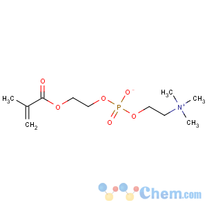 CAS No:67881-98-5 2-(2-methylprop-2-enoyloxy)ethyl 2-(trimethylazaniumyl)ethyl phosphate