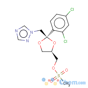 CAS No:67914-86-7 cis-2-(2,4-Dichlorophenyl)-2-(1H-1,2,4-triazol-1-ylmethyl)-1,3-dioxolan-4-ylmethyl methanesulphonate