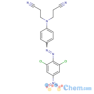 CAS No:67923-43-7 3-[N-(2-cyanoethyl)-4-[(2,<br />6-dichloro-4-nitrophenyl)diazenyl]anilino]propanenitrile