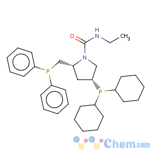 CAS No:679394-63-9 (2R,4R)-1-ETHYLCARBAMOYL-4-(DICYCLOHEXYLPHOSPHINO)-2-[(DIPHENYLPHOSPHINO)METHYL]PYRROLIDINE