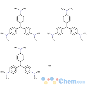CAS No:67953-39-3 Methanaminium, N-(4-(bis(4-(dimethylamino)phenyl)methylene)-2,5-cyclohexadien-1-ylidene)-N-methyl-, molybdophosphate (Mo12O36(PO4))