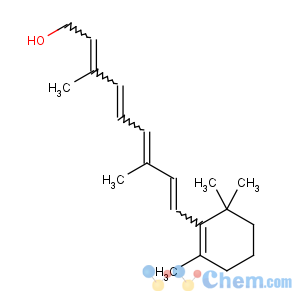 CAS No:68-26-8 (2E,4E,6E,8E)-3,7-dimethyl-9-(2,6,6-trimethylcyclohexen-1-yl)nona-2,4,6,<br />8-tetraen-1-ol