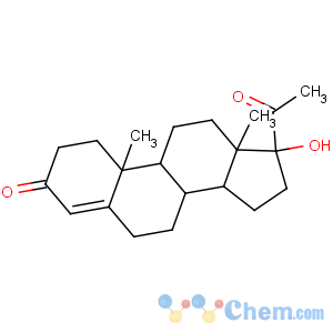 CAS No:68-96-2 (8R,9S,10R,13S,14S,17R)-17-acetyl-17-hydroxy-10,13-dimethyl-2,6,7,8,9,<br />11,12,14,15,16-decahydro-1H-cyclopenta[a]phenanthren-3-one