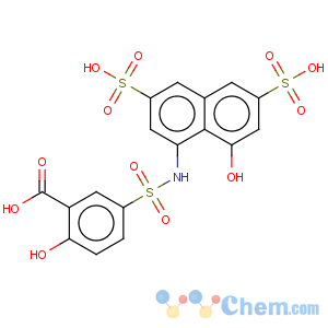 CAS No:68003-34-9 8-((4-hydroxy-3-carboxy)phenylsulfonyl)amino-1-hydroxynaphthalene-3,6-disulfonic acid