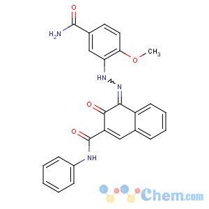 CAS No:68016-05-7 (4Z)-4-[(5-carbamoyl-2-methoxyphenyl)hydrazinylidene]-3-oxo-N-<br />phenylnaphthalene-2-carboxamide