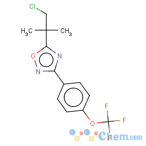 CAS No:680216-04-0 5-(2-Chloro-1,1-dimethylethyl)-3-[4-(trifluoromethoxy)phenyl]-1,2,4-oxadiazole