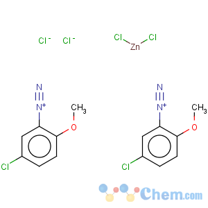 CAS No:68025-25-2 Benzenediazonium, 5-chloro-2-methoxy-, chloride, compd. with zinc chloride (ZnCl2)