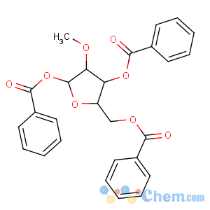 CAS No:68045-07-8 [(2R,3R,4R,5R)-3,5-dibenzoyloxy-4-methoxyoxolan-2-yl]methyl benzoate