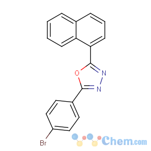 CAS No:68047-37-0 2-(4-bromophenyl)-5-naphthalen-1-yl-1,3,4-oxadiazole