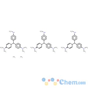 CAS No:68083-43-2 Methanaminium, N-[4-[[4-(dimethylamino)phenyl][4-(methylamino)phenyl]methylene]-2,5-cyclohexadien-1-ylidene]-N-methyl-, tetracosa-μ