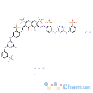 CAS No:68110-31-6 hexasodium 4-amino-3,6-bis[[4-[[4-chloro-6-[(3-sulphonatophenyl)amino]-1,3,5-triazin-2-yl]amino]-2-sulphonatophenyl]azo]-5-hydroxynaphthalene-2,7-disulphonate