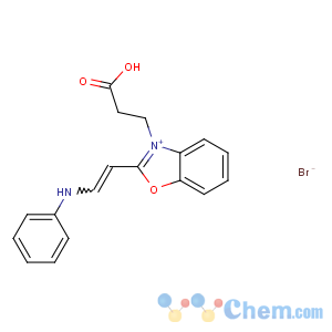 CAS No:68123-41-1 Benzoxazolium,3-(2-carboxyethyl)-2-[2-(phenylamino)ethenyl]-, bromide (1:1)