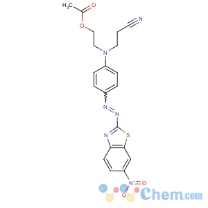 CAS No:68133-69-7 2-[N-(2-cyanoethyl)-4-[(6-nitro-1,<br />3-benzothiazol-2-yl)diazenyl]anilino]ethyl acetate