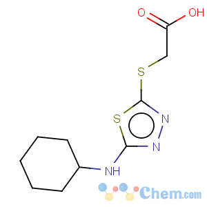 CAS No:68161-57-9 Acetic acid,2-[[5-(cyclohexylamino)-1,3,4-thiadiazol-2-yl]thio]-