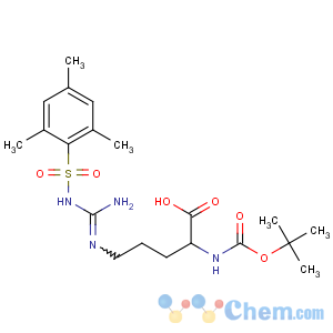 CAS No:68262-71-5 (2S)-5-[[amino-[(2,4,<br />6-trimethylphenyl)sulfonylamino]methylidene]amino]-2-[(2-methylpropan-2-<br />yl)oxycarbonylamino]pentanoic acid