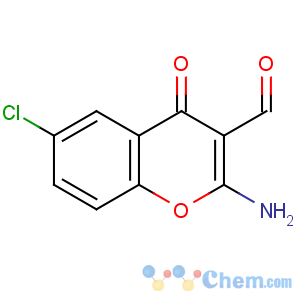 CAS No:68301-77-9 2-amino-6-chloro-4-oxochromene-3-carbaldehyde