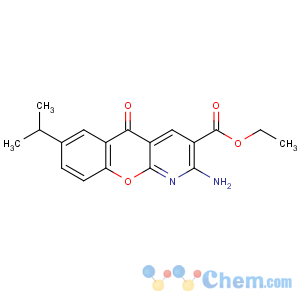 CAS No:68301-99-5 ethyl 2-amino-5-oxo-7-propan-2-ylchromeno[2,3-b]pyridine-3-carboxylate